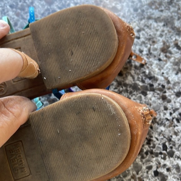 Steve Madden Rainbow‎ Sandals girls size 3.5 zipper back. - Picture 9 of 12